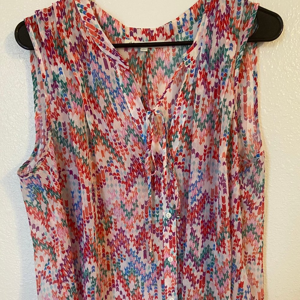 Multicolored Dress Tank Top